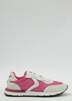 Кроссовки на шнуровке Voile Blanche Storm бело-розового цвета, фото